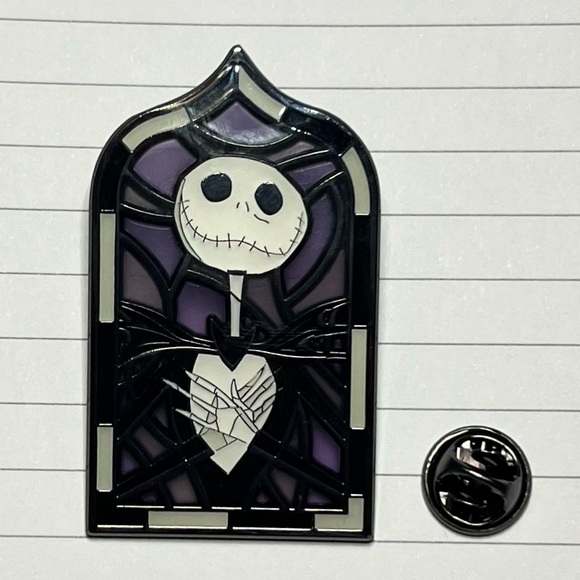 Disney JACK Nightmare Before Christmas Stained Glass Pin Loungefly New Open - Picture 1 of 6